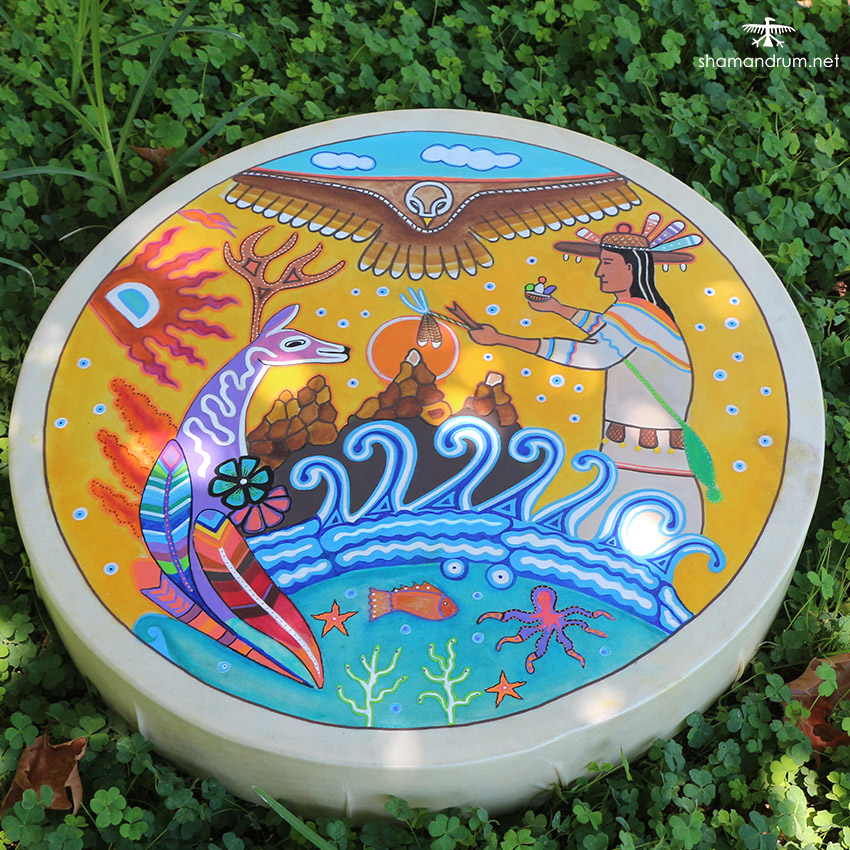 huichol shaman drum 4