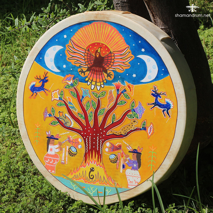 huichol shaman drum 5