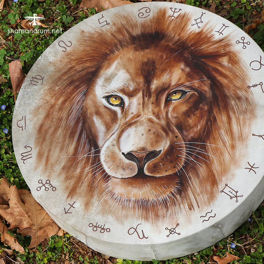 lion shaman drum 7